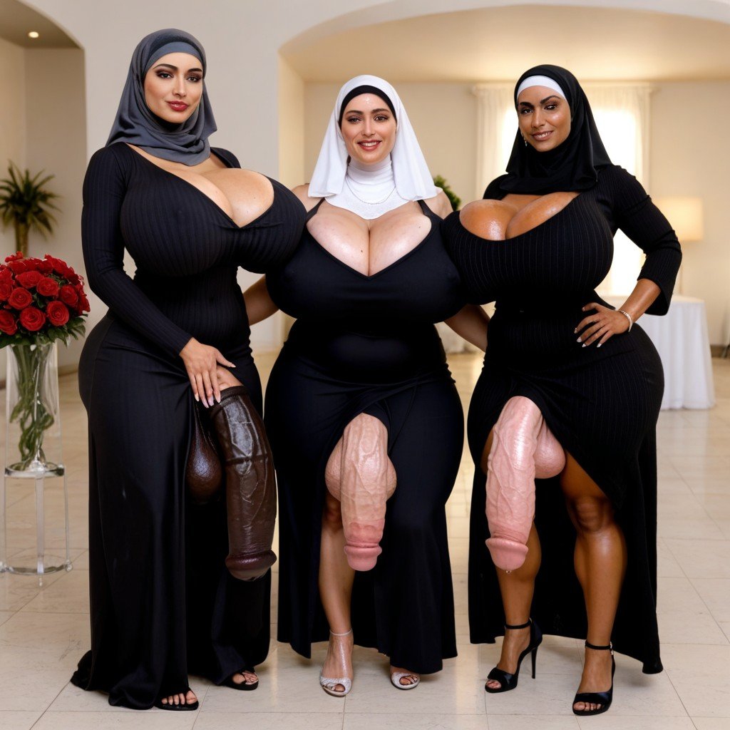 Subtle Skin Imperfections, Harem, Intimate Lighting Asian AI Porn