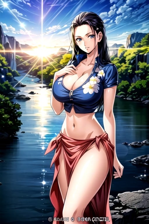 Naked, Nico Robin (one Piece), Large Ass Furry AI Porn