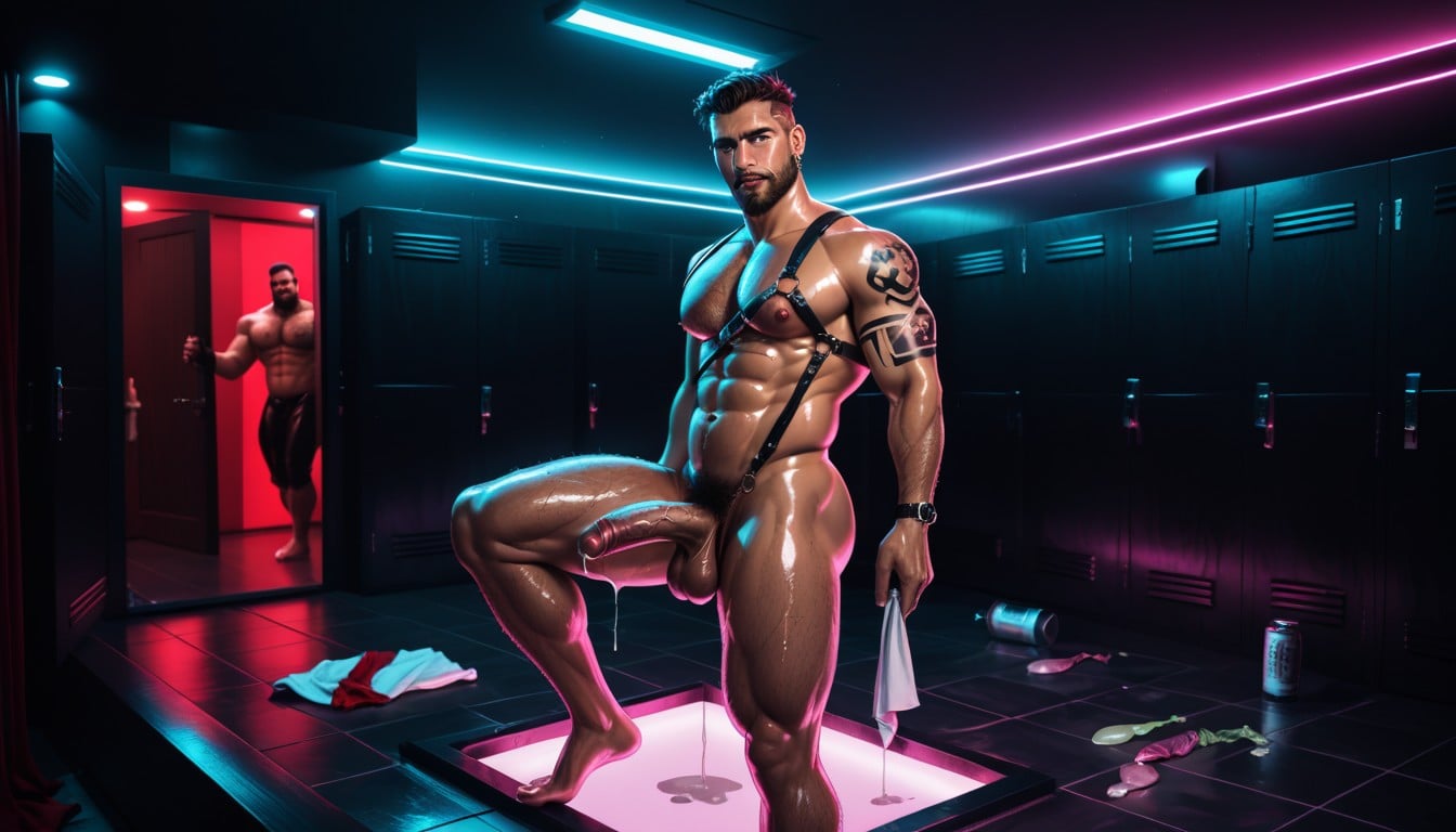 Harness Swing, Peau Grasse, Gay Bath House Porno IA Gay