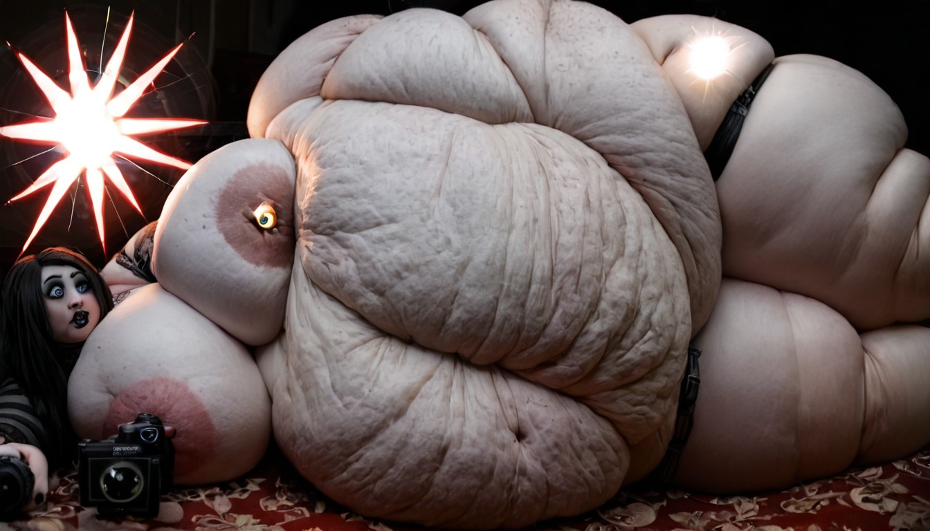Fatter, Hyper Obese, Embarrassed Shemale AI Porn