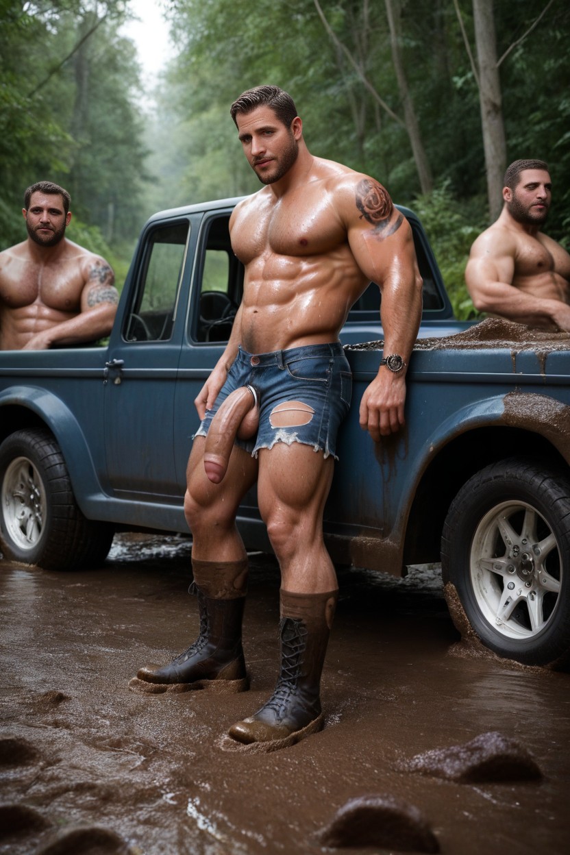 Dusty Path, Rugged Men, Muscular AI同性恋黄片