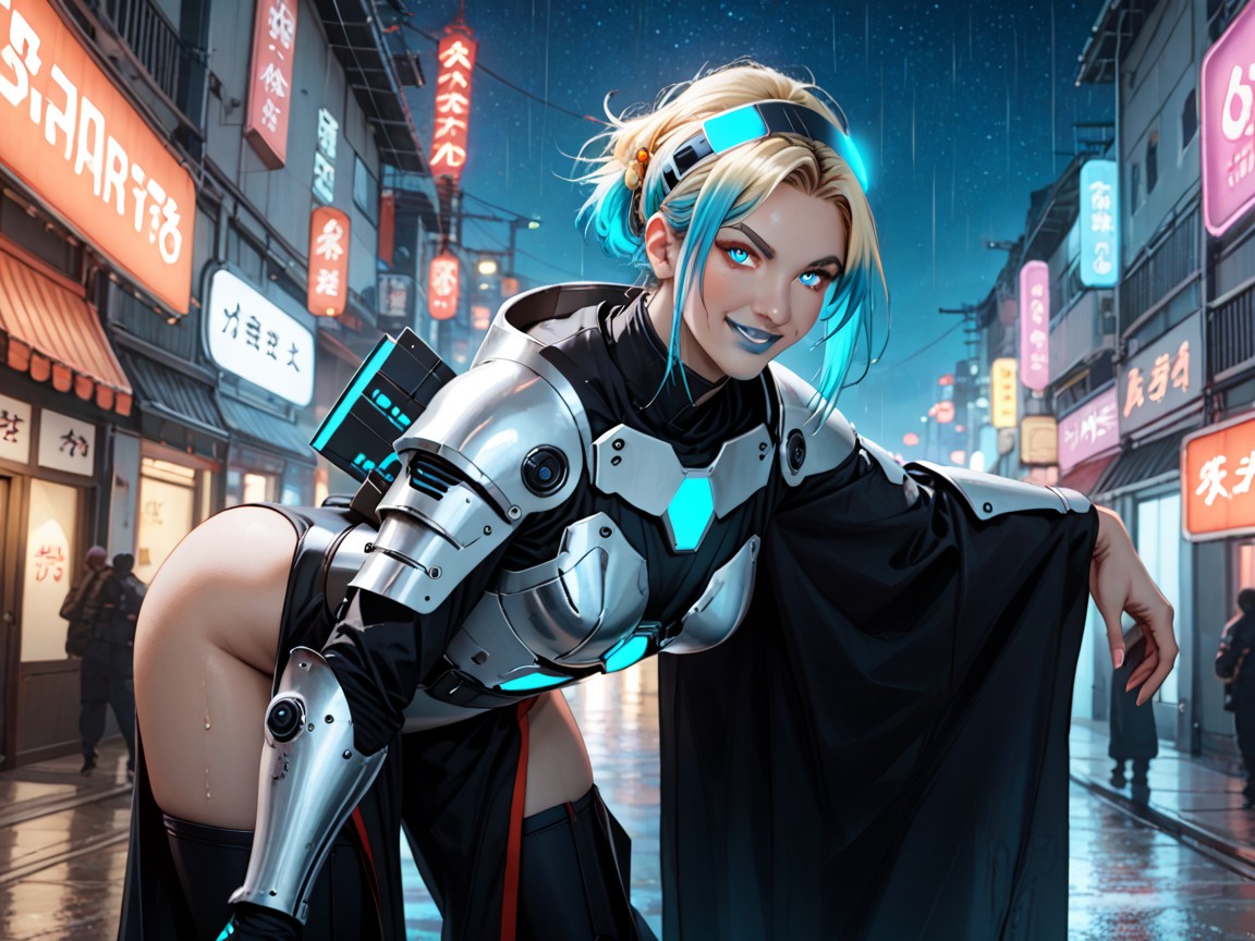Focus On Woman, Glowing Eyes, Pixie Cut Hentai AI Porn