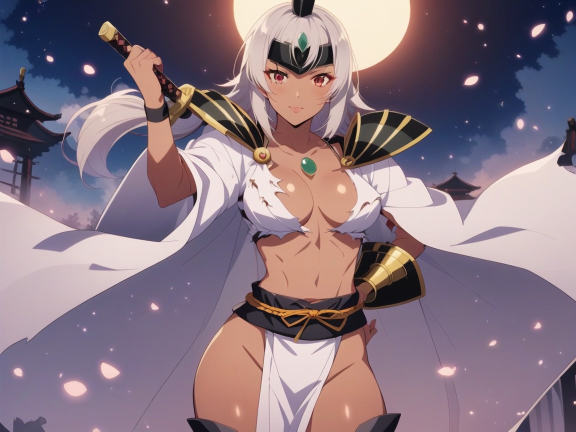 Squared Thighs, Dyed Silver Bobcut Hair, 輪廓光 AI黃片
