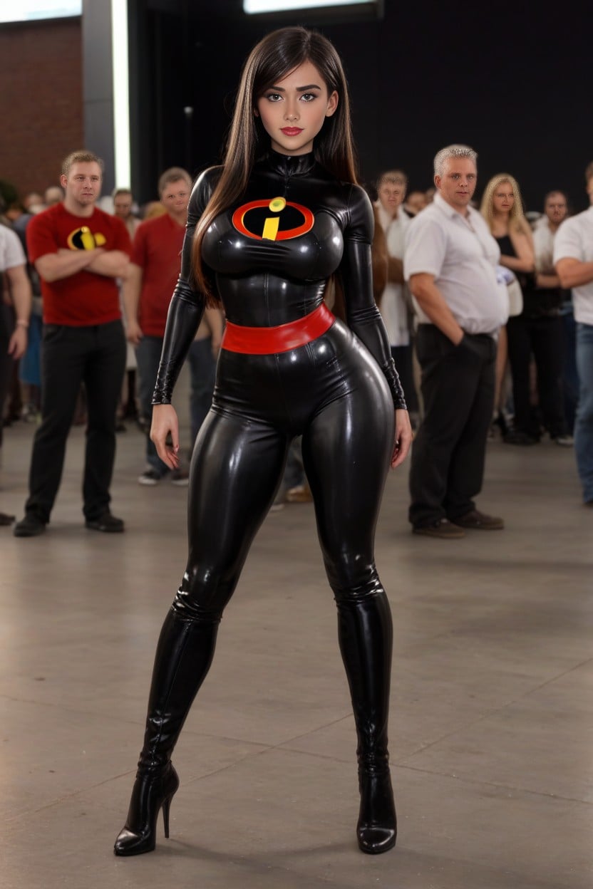 Flirty, Standing, Front View Porno IA