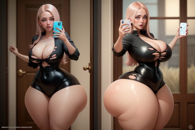 Extremely Large Ass, Insanely Extremely Enormously Fat Breast, Extremely Extra Fat Thick Feedee Woman With Thick Wide Hips Hentai AI Porn