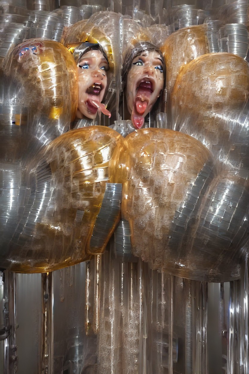 Several, Tongue Out Dripping Saliva, Horny Hentai AI Porn