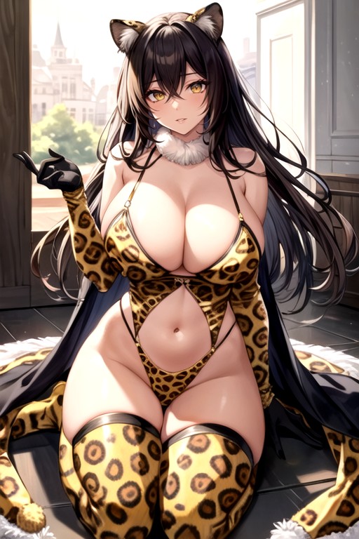 Torso, Brunette, Sloped Shoulders Hentai AI Porn