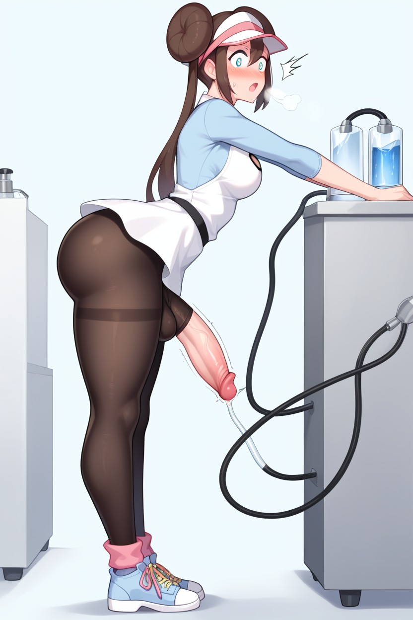 Side View, Sneakers, Lab Shemale AI Porn