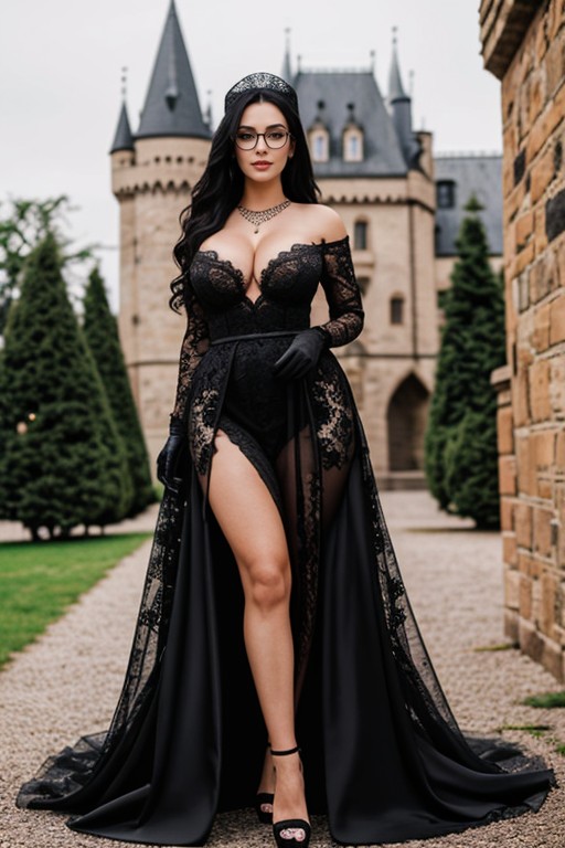 Candle Light, Long Wedding Dress, Fit AI Porn