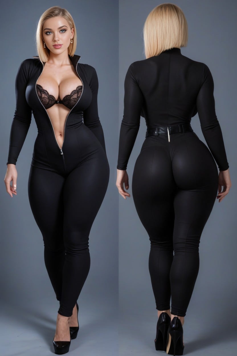 Large Breast, Dimly Lit, High Heels AI Porn