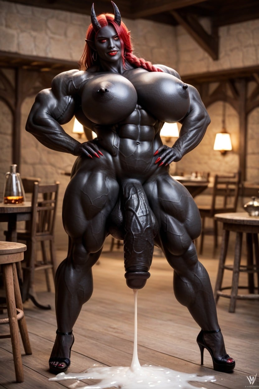 Solo, Abs, Gigantic Biceps Shemale AI Porn