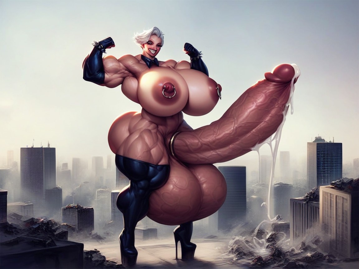 Cock Vore, Hyper Cock, Extremely Large Ass Shemale AI Porn
