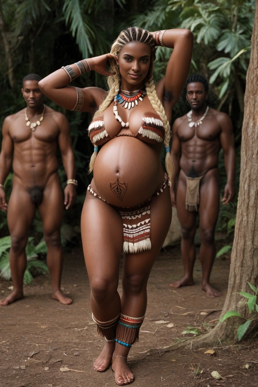 Pubic Hair, Large Breasts, Impregnation AI Porn