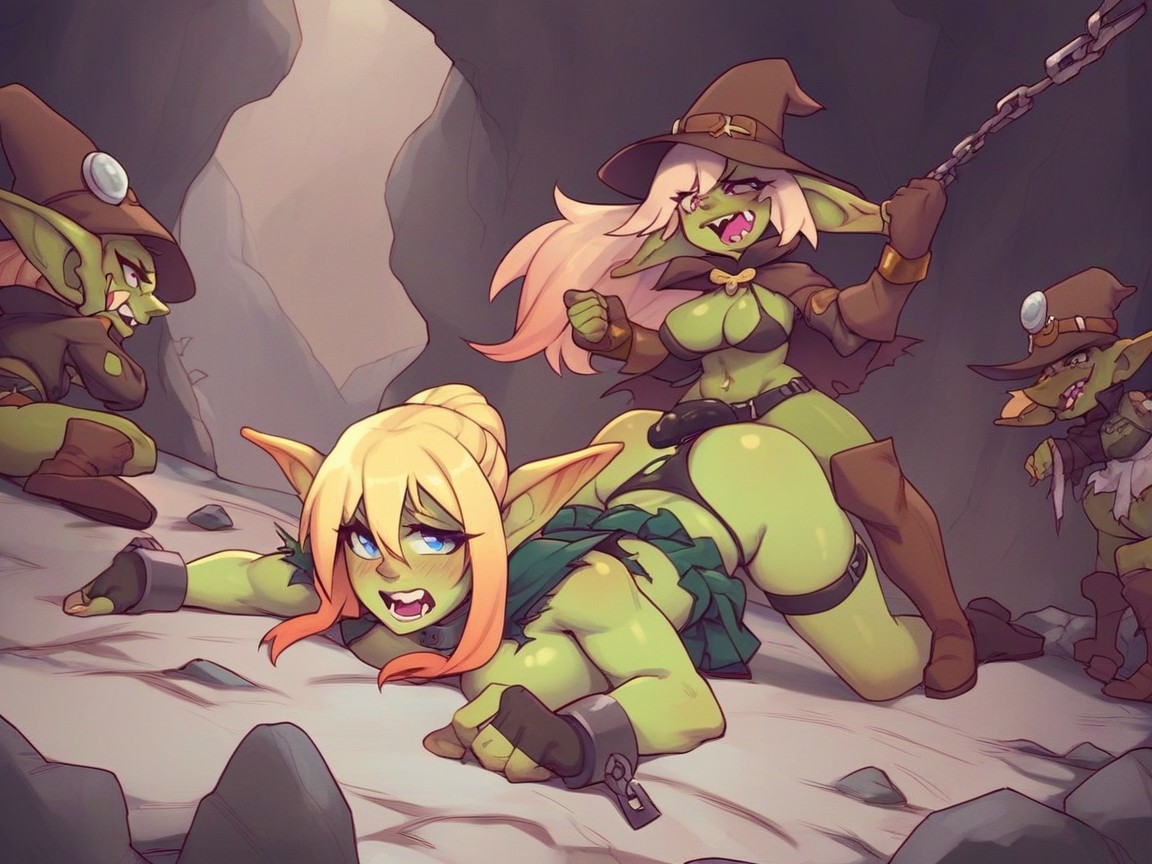 Female Goblin, Flustered, Pussy Dripping Hentai AI Porn