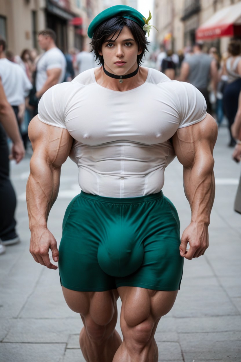 Wide Hips, Sleeves, Huge Balls AI Porn