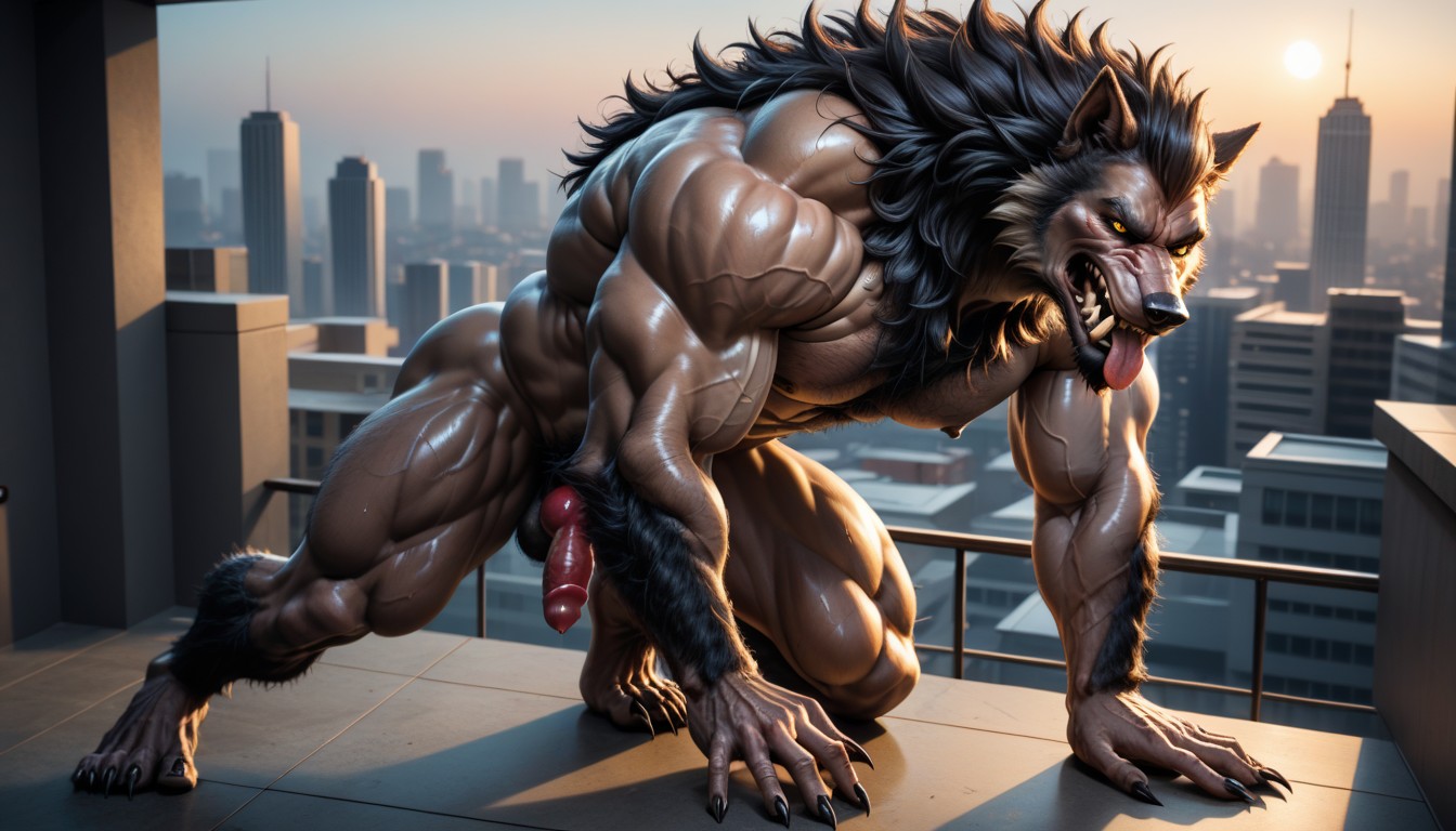 Massive Hairy Back Muscles, Werewolf Anthropomorphic, Big Hairy Nutsack Porno IA Gay
