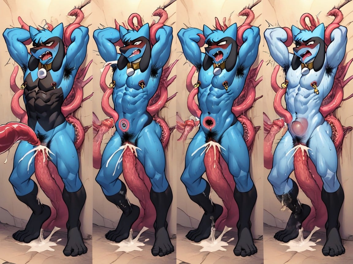 Strangulating, Thorn Tentacle, Dünn KI Schwulenporno