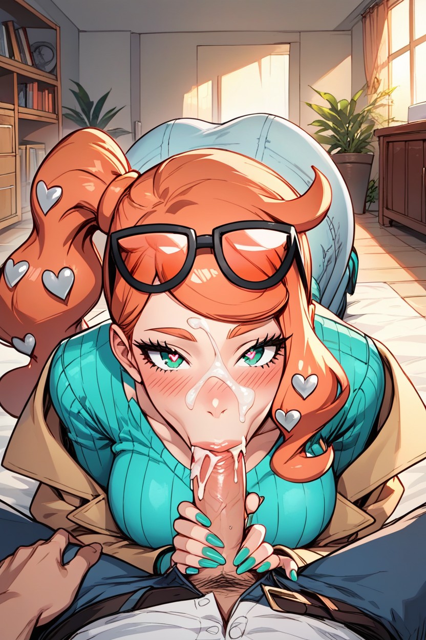 Skinny, Cumshot, Heart Hentai AI Porn