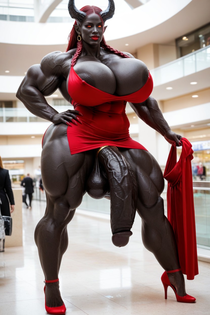Red Nail, She Venom, Big Claws Shemale AI Porn