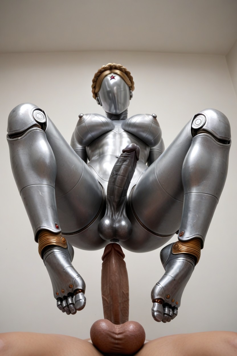 No Noses, Blank Faces, Large Ass Shemale AI Porn