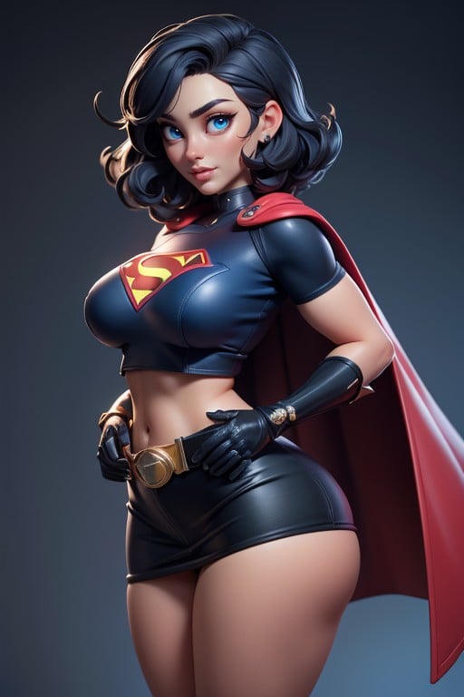 Confident, Thick Thighs, Superman Symbol AI Porn