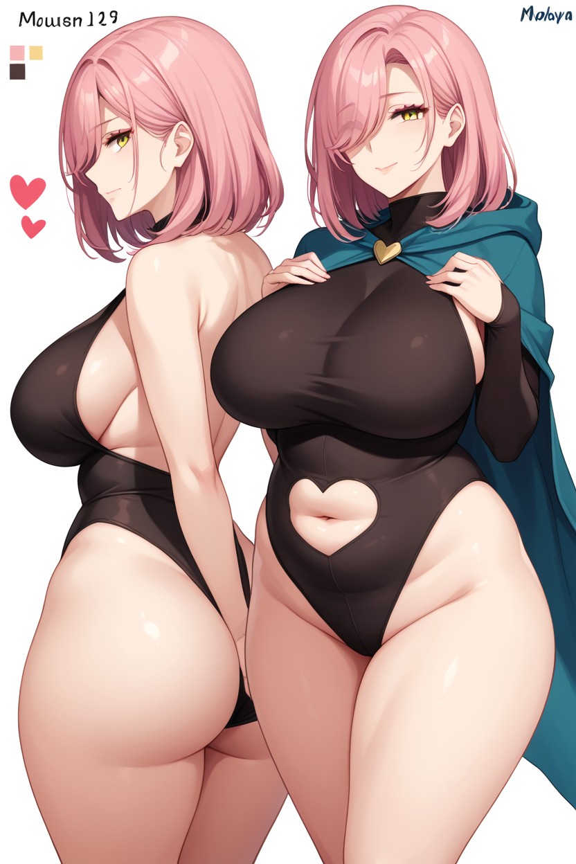 Medium Hair, Soft Thighs, Mature Female Hentai AI Porn
