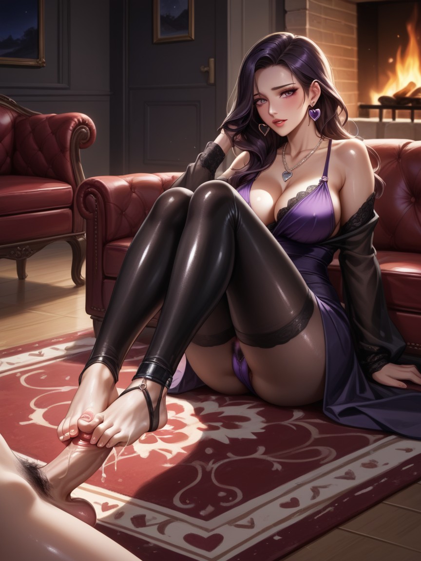 Night Time, Nipple Exposed, Anime Hentai AI Porn
