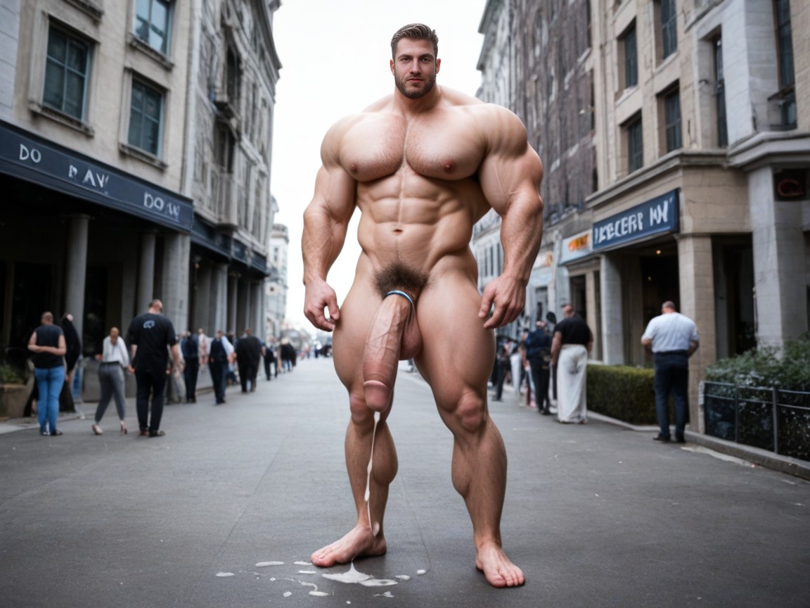 Full Body, Gigantic, Hyper Muscle AI Gay Porn