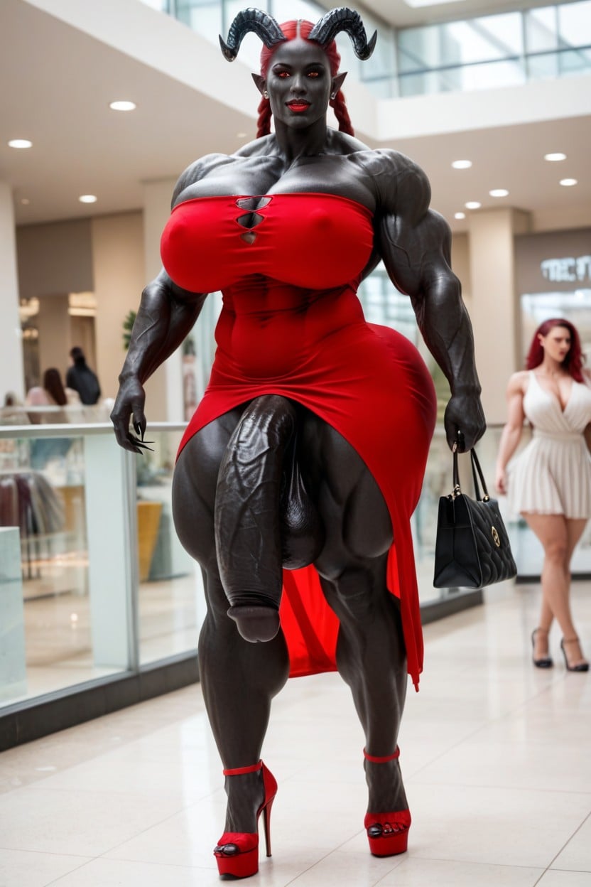 Big Claws, Navel Pierced, Bottom Heavy Shemale AI Porn