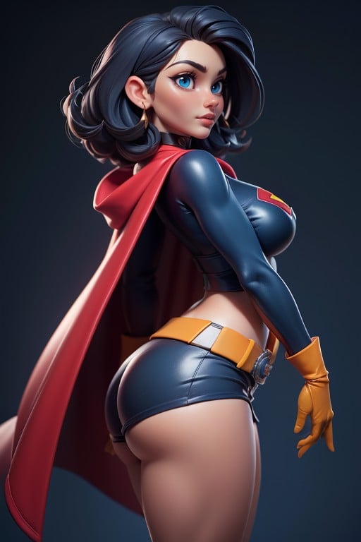 Very Short Hair, Thick, Superhero AI Porn