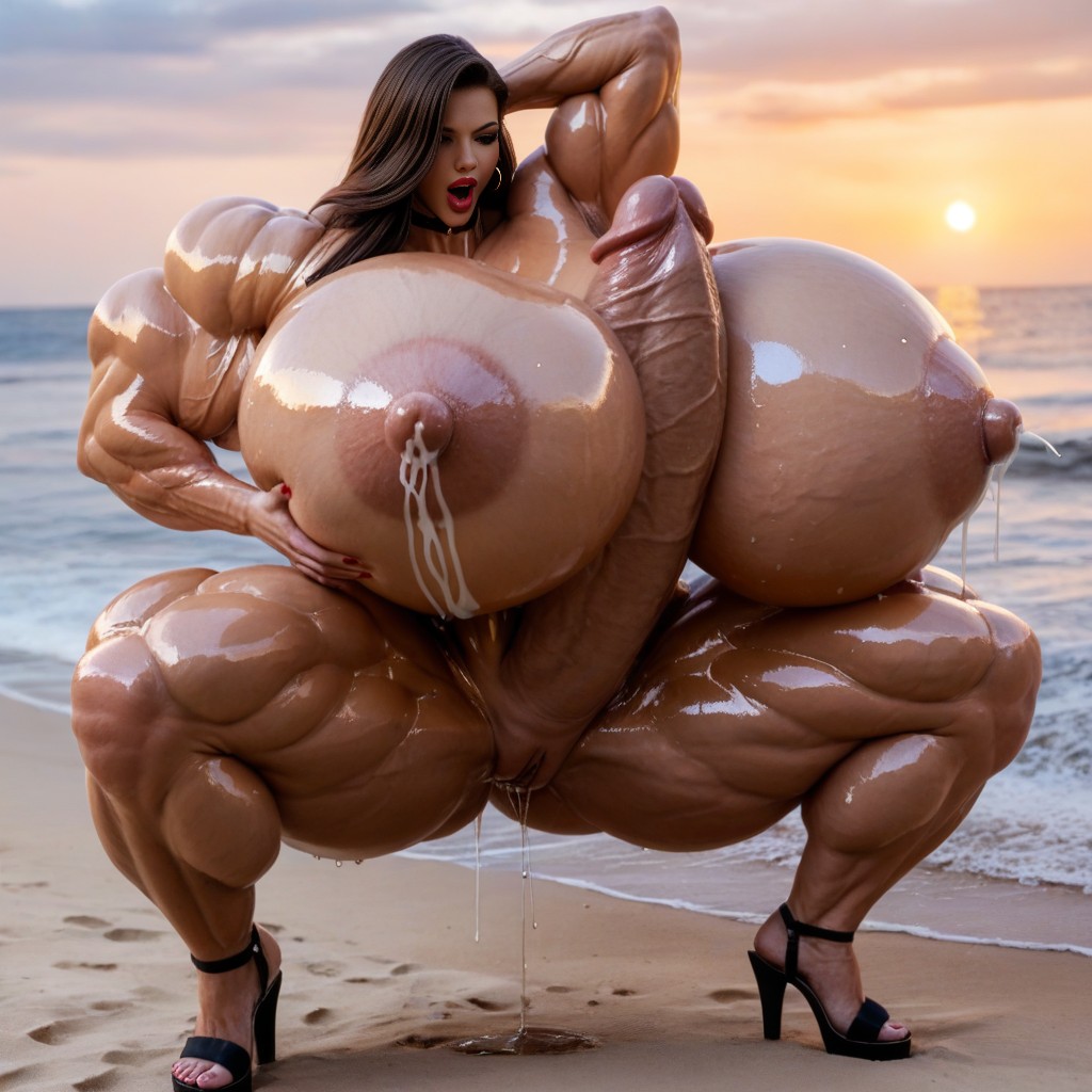 Extreme Striated Hyper Massive Muscle, Jacked Striated Muscle, Hyper Muscular AI 포르노