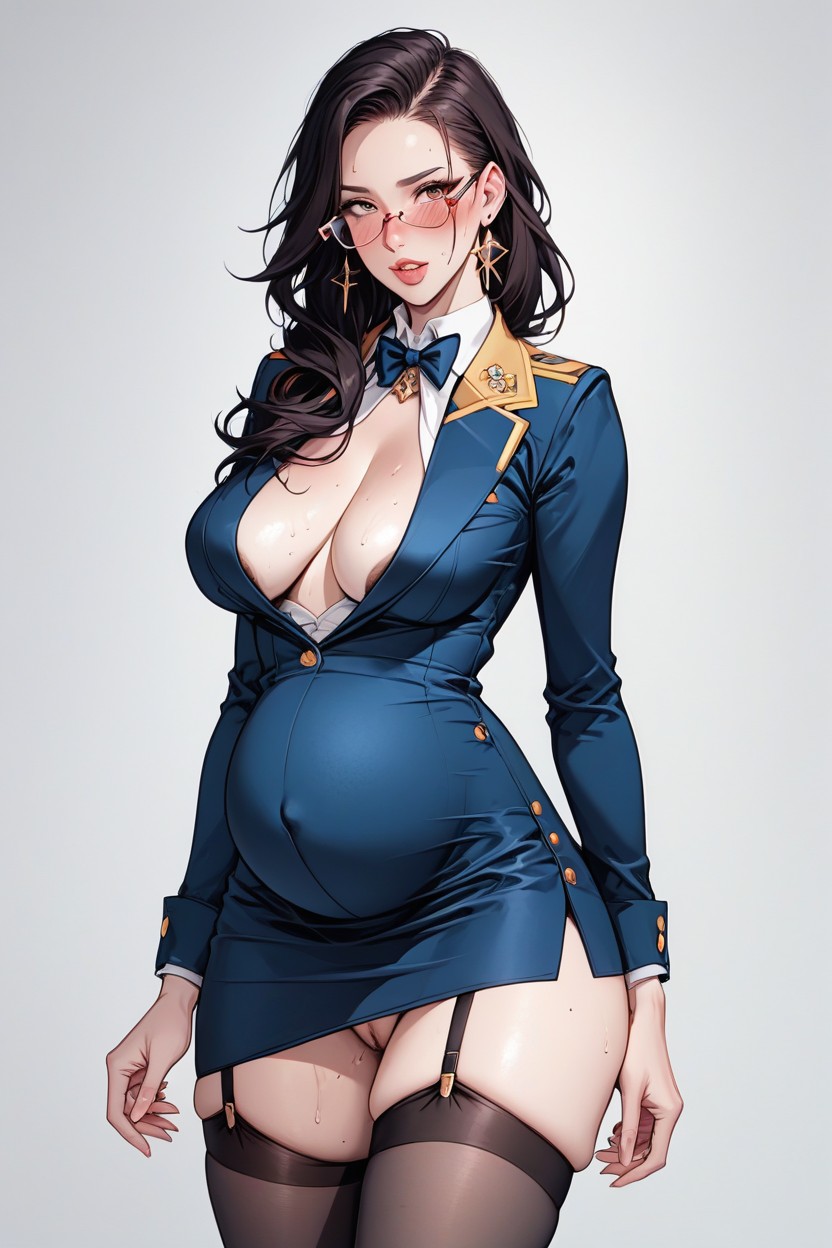 Wisdom And Erotic Glasses, She Has An Unparalleled Academic Record, Soft Saggy Natural Breasts AI Porn