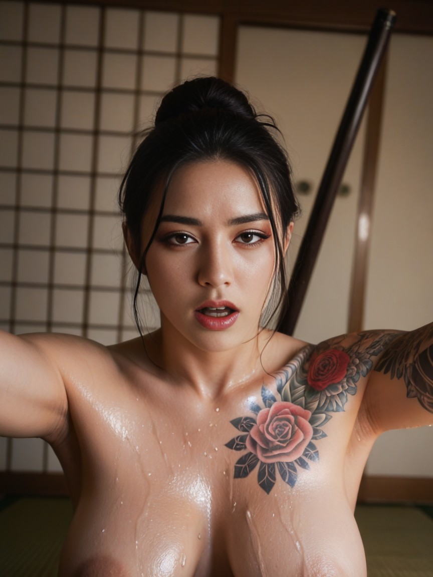 Skinny, Tatami, Moaning AI Porn