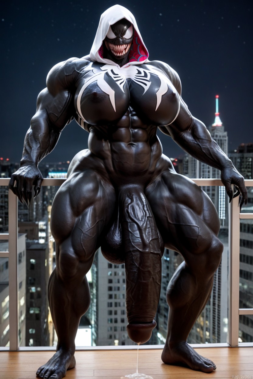 Barefoot, Hyper Black Balls, Marvel Shemale AI Porn