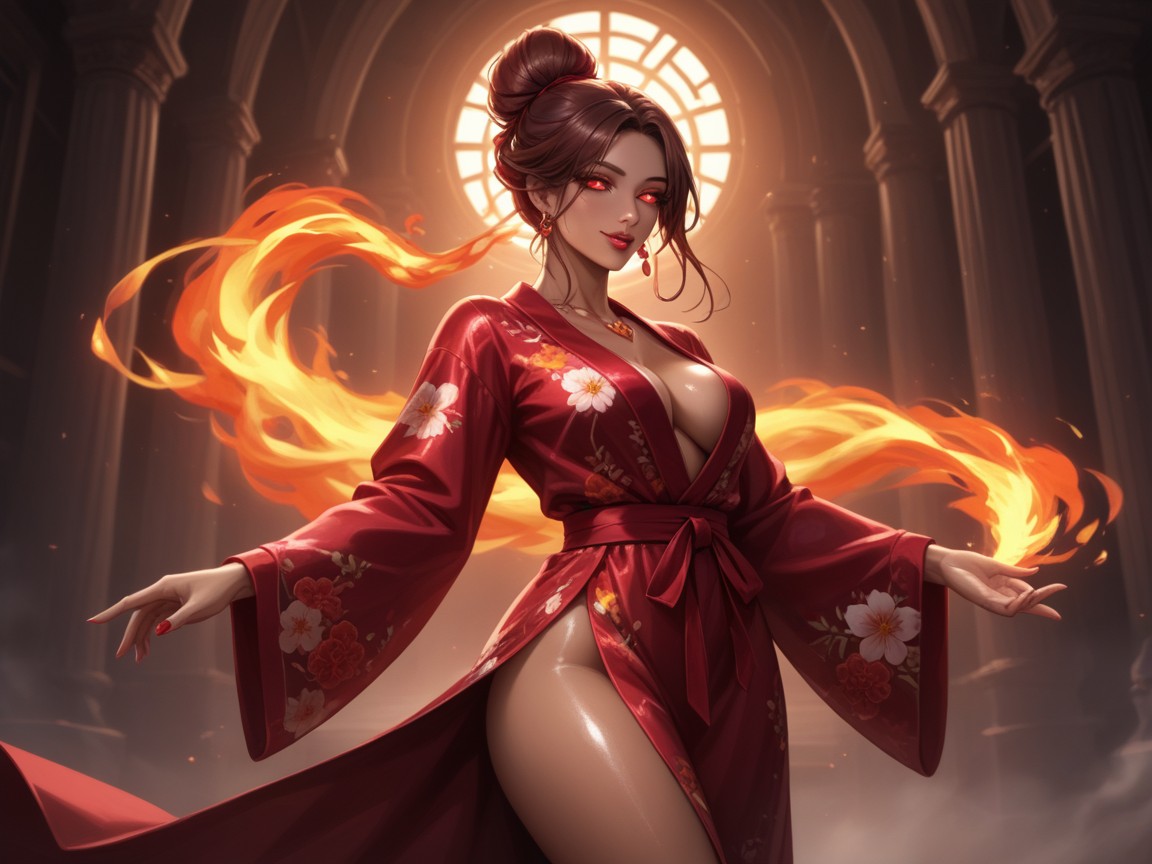 Sorceress, 1 Person, Beauty Mark Hentai AI Porn