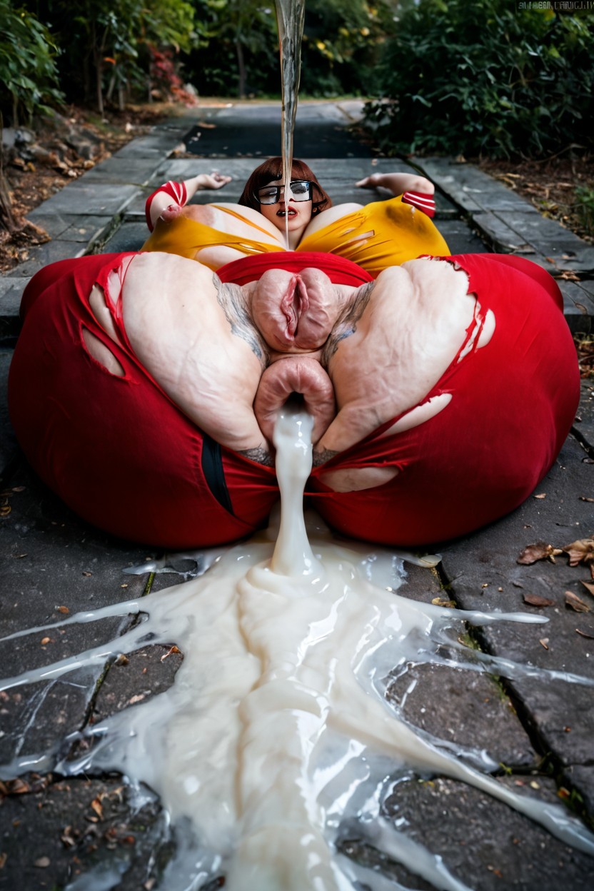 Huge Cock Knot, Hyper Extreme Clothes Ripping, Large Ass AI Porn