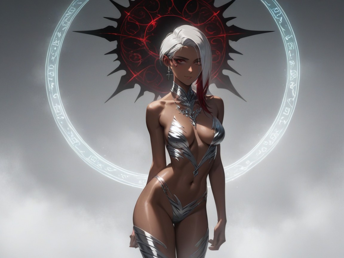 Foggy Room, Rim Lighting, Squared Abdomen AI Porn