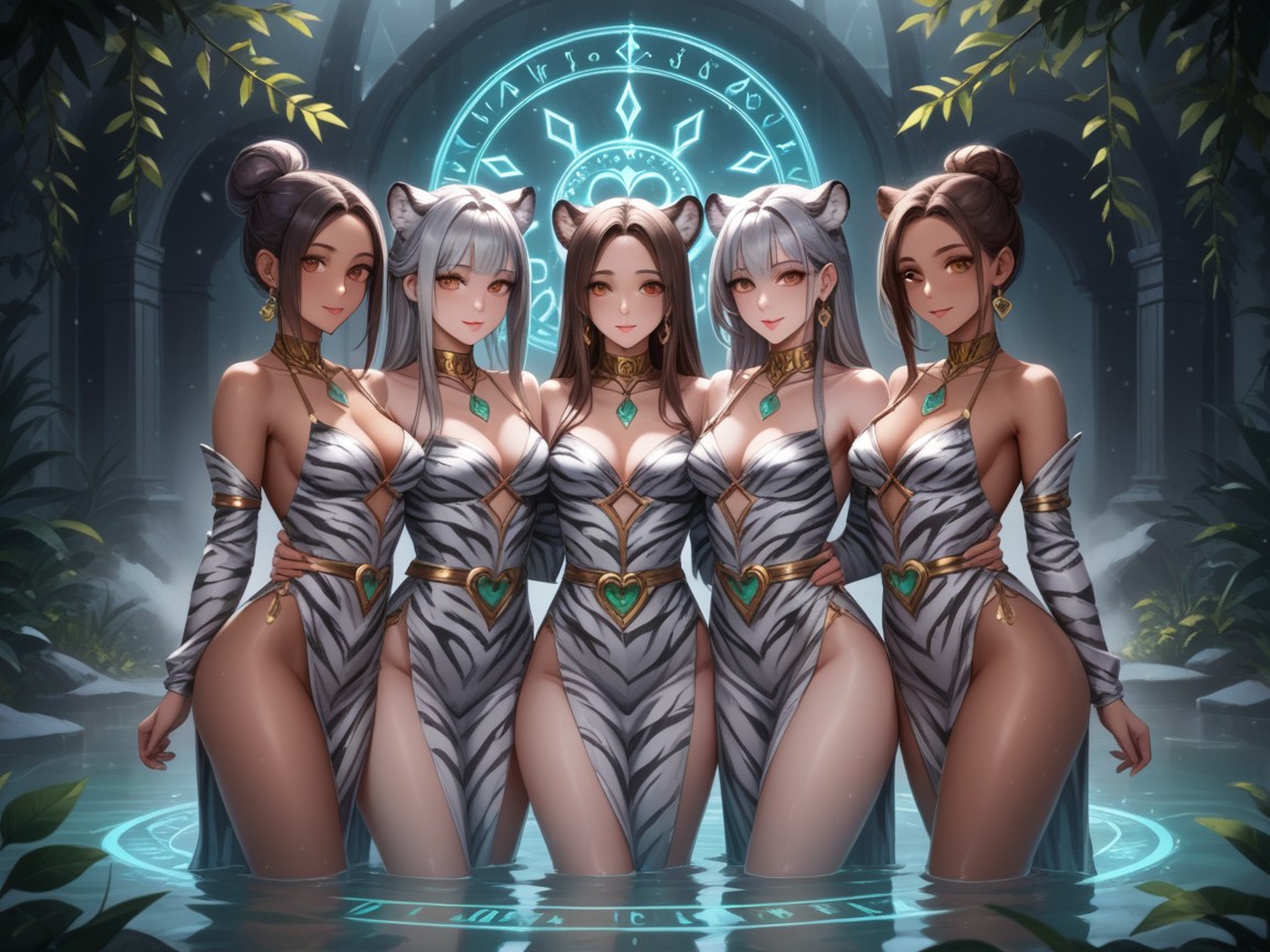 Golden Brown Tan Skin, Matching Eyes, Focus On Woman Hentai AI Porn