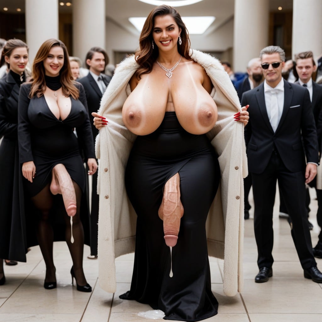 Diamonds, Full Body, Sagging Breasts Shemale AI Porn
