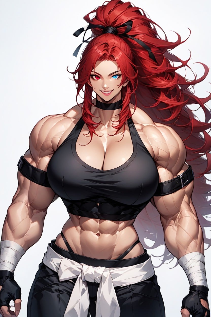 Black Tube Top, Cleavage, Proud Face Hentai AI Porn