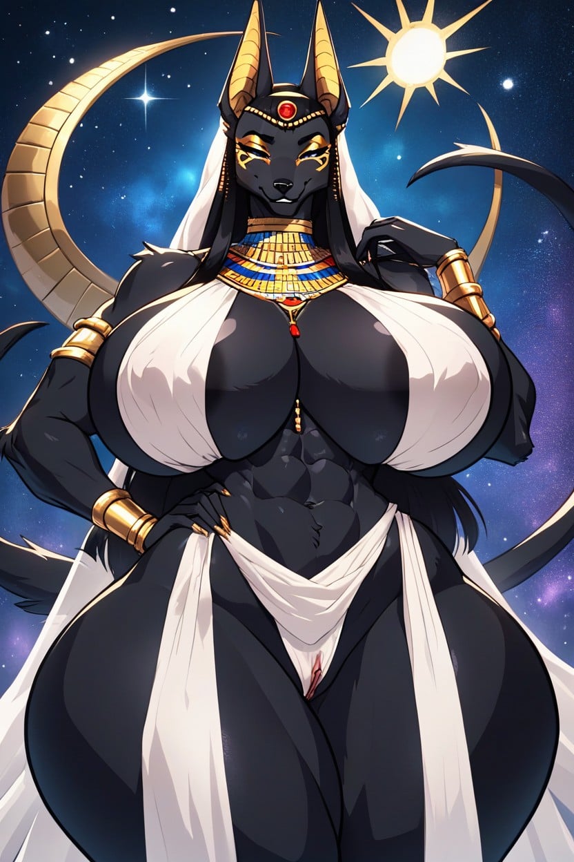 Night, Cleopatra, Close Up Furry AI Porn