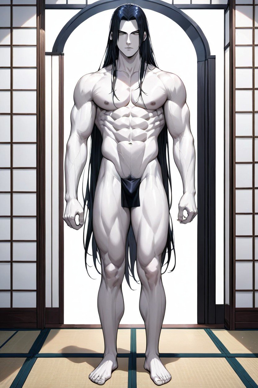 Japanese Setting, Torso Shot, Orochimaru From Naruto ИИ гей порно