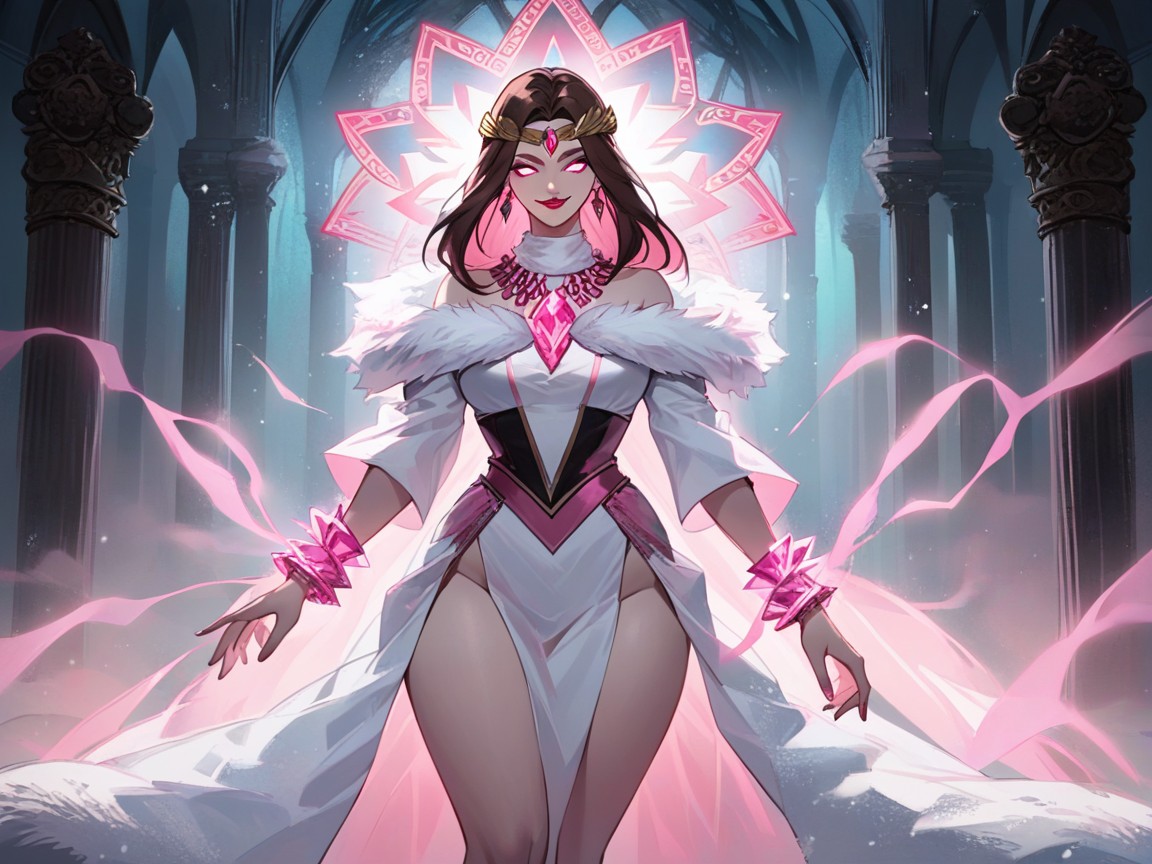 Light Magic, Focus On Woman, Crystal Necklace Hentai AI Porn
