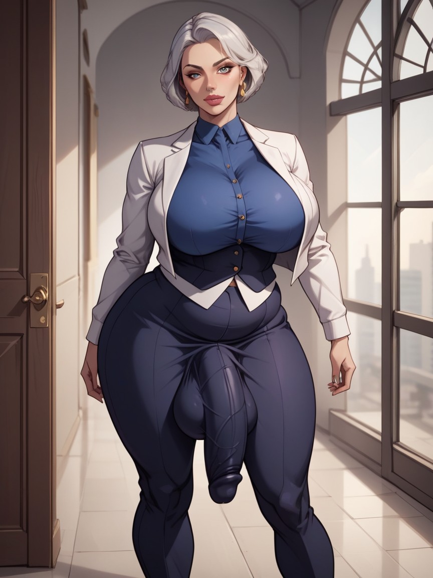 Comic Art Style, Waist, Detailed Clothing Shemale AI Porn