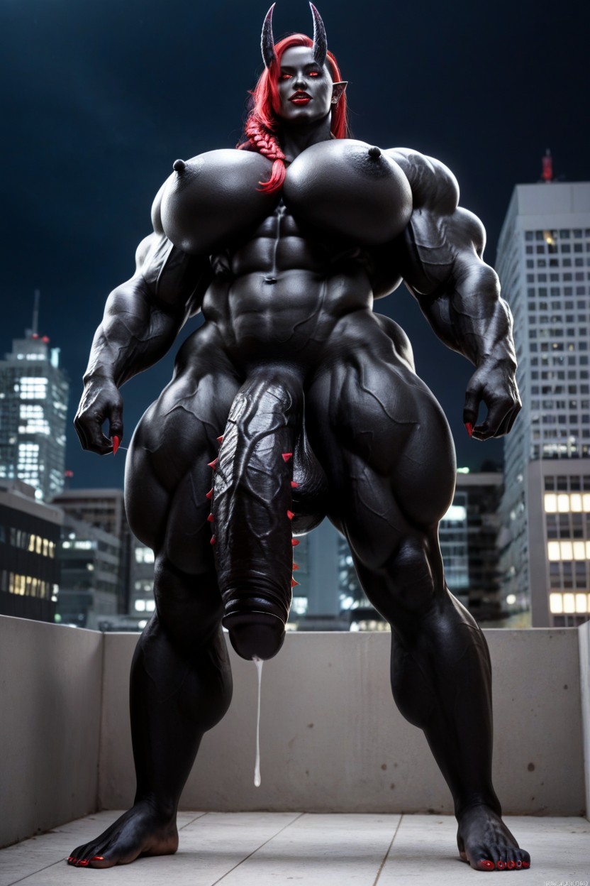 Solo, Thick Thighs, Bodybuilder Shemale AI Porn