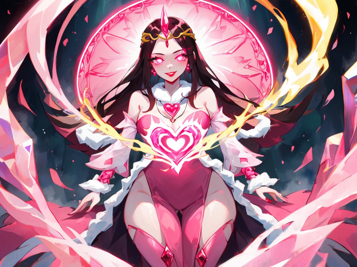 Glowing Eyes, White Mage Woman, Nsfw Hentai AI Porn