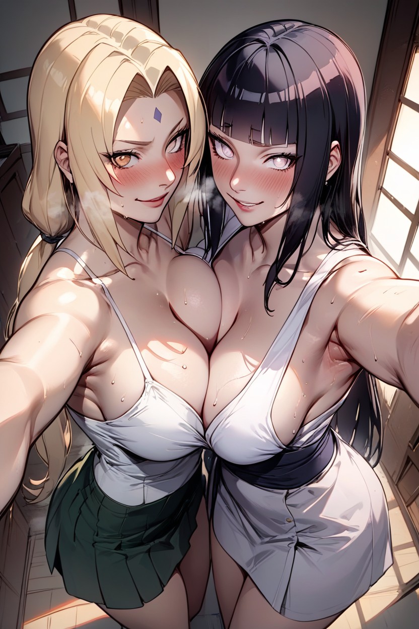 De Arriba A Abajo, Blushing, Lovely Body Hentai IA