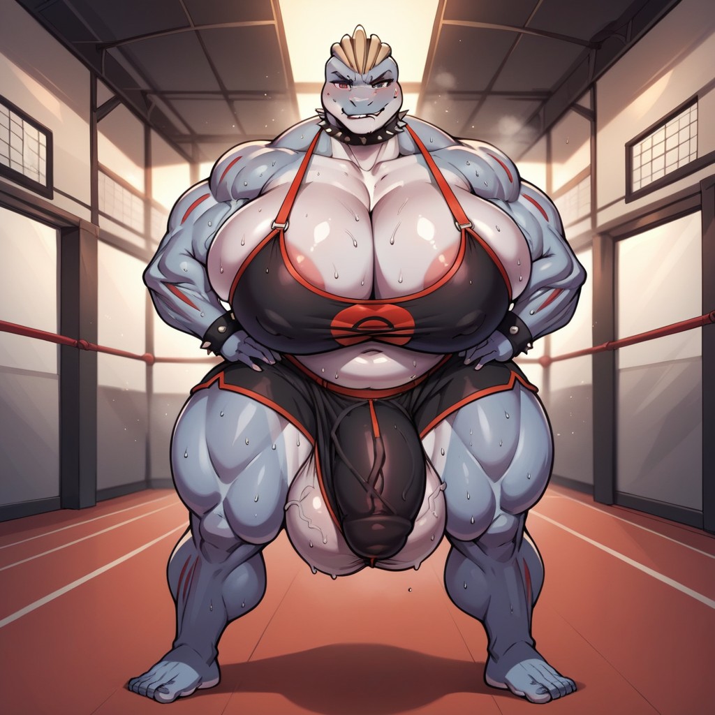 Pokmon, Extremely Large Ass, Feminine Face Furry AI Porn