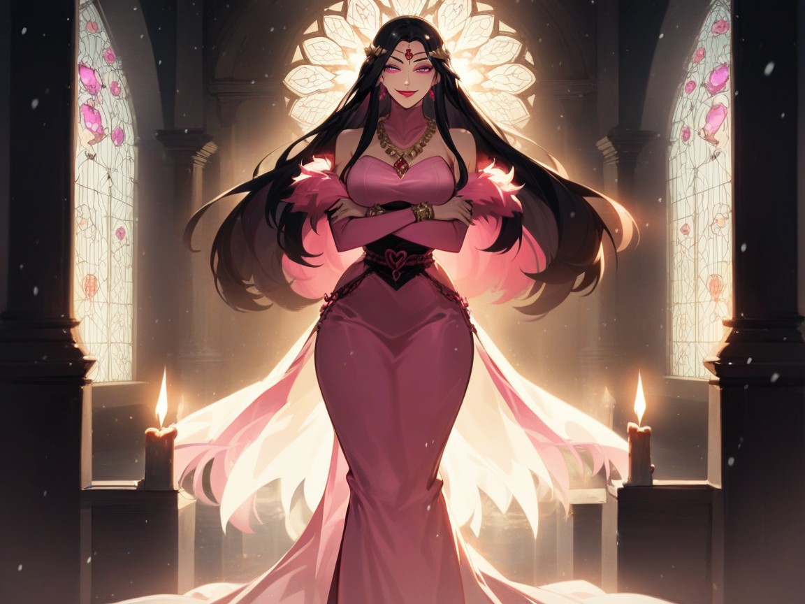 High Breasts, Candles In Background, Wizard Circlet AI Porn