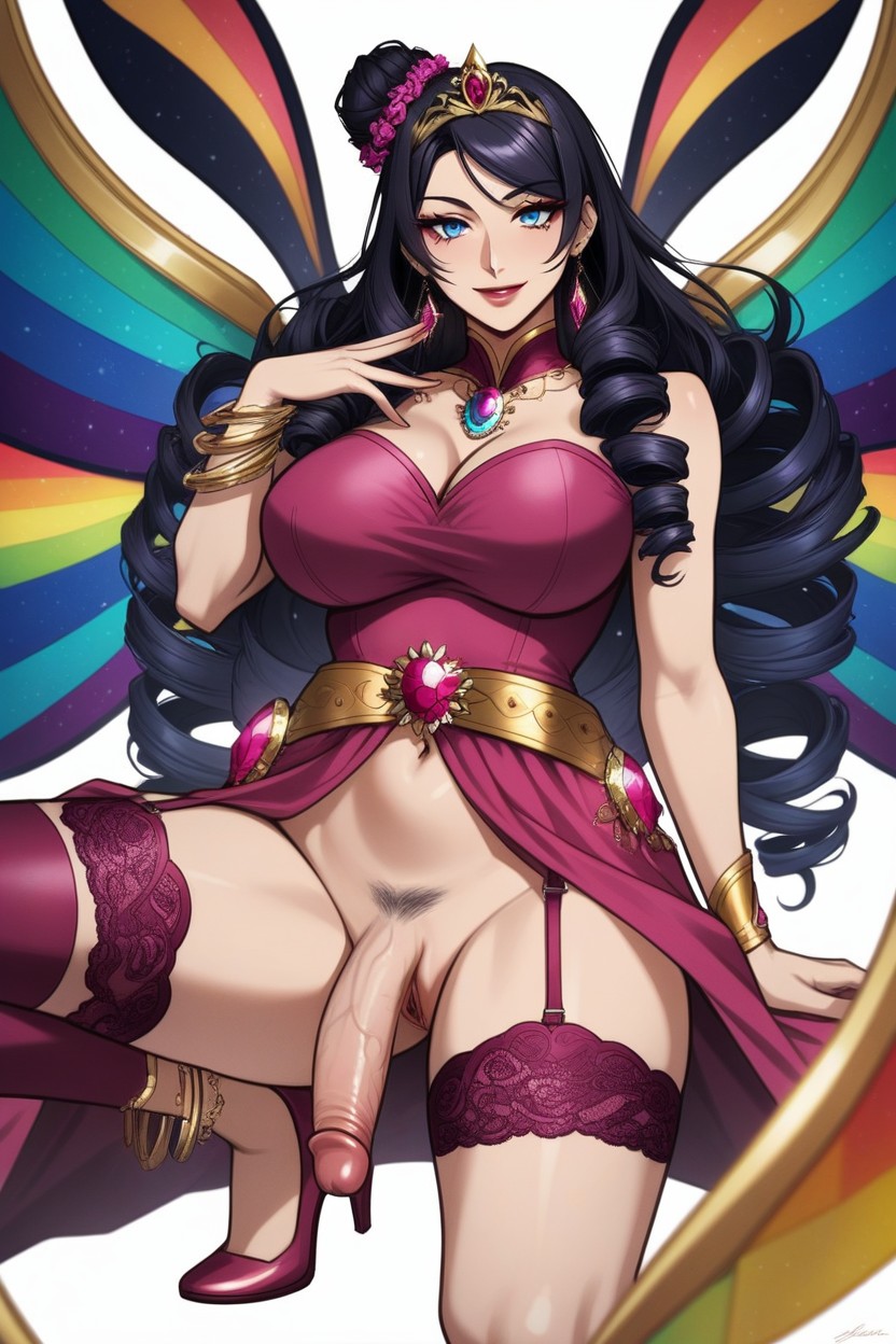 Rainbow Gem Wings, Lovely Charming Face, Japanese Hentai AI Porn